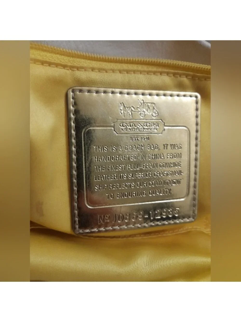 Coach Vintage Y2K Madison Leather Julienne Shoulder Tote Bag